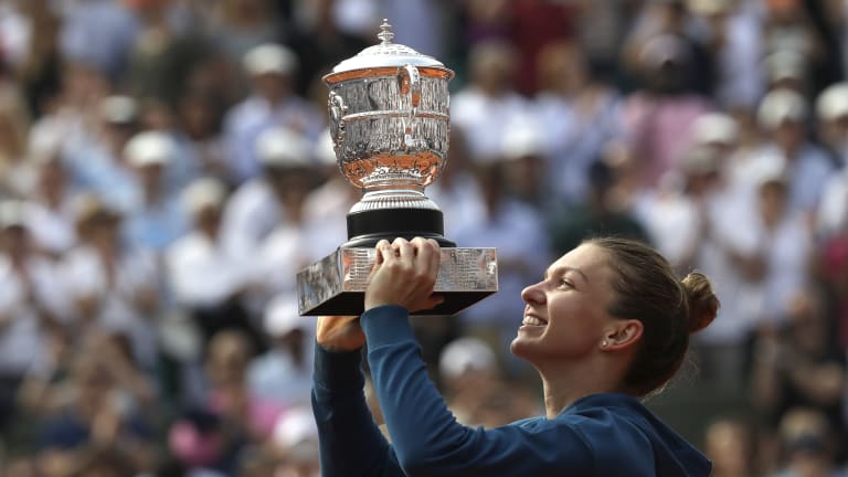 After losing her first three Grand Slam finals, all in three sets, Halep finally broke through at Roland Garros in 2018.