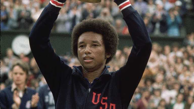 The "USA" jacket Ashe wore was a not-so-subtle reference to a Davis Cup controversy that swirled around the players.