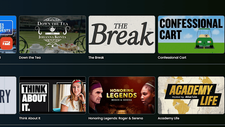 Original programming and longform video, including T2's "Second Serve," are part of the new app.